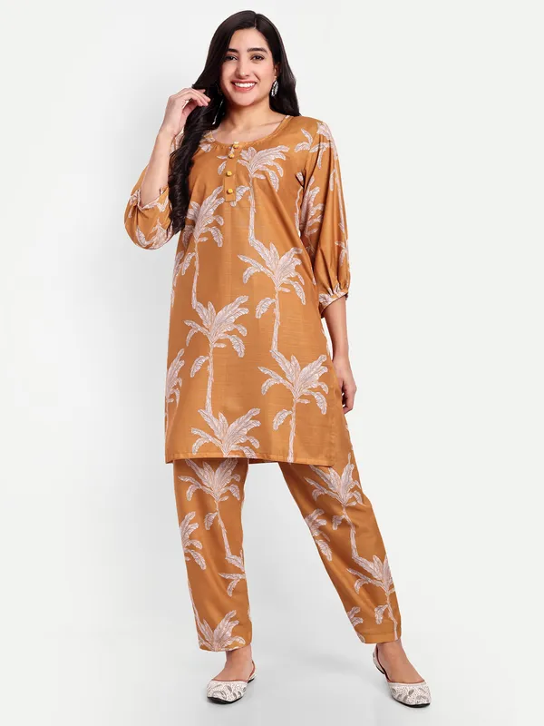 Mustard_Yellow_Cotton_Premium_&_Elegant_Co-Ord_Set_For_Women
