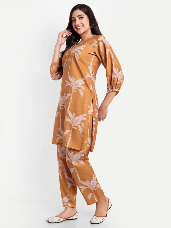 Mustard_Yellow_Cotton_Premium_&_Elegant_Co-Ord_Set_For_Women