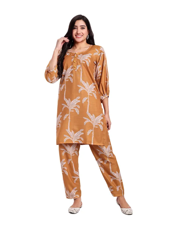 Mustard_Yellow_Cotton_Premium_&_Elegant_Co-Ord_Set_For_Women