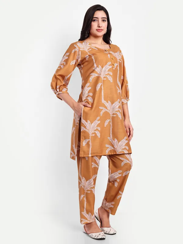 Mustard_Yellow_Cotton_Premium_&_Elegant_Co-Ord_Set_For_Women