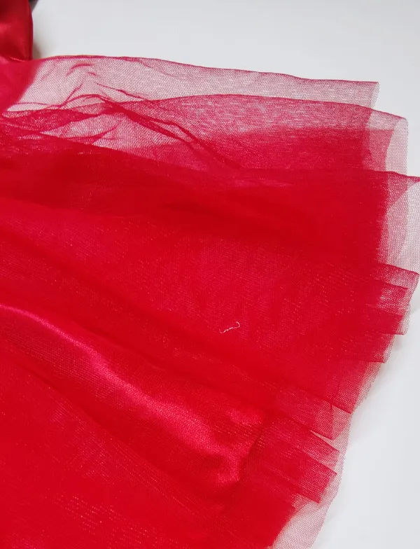 Red_Cotton_Premium_&_Elegant_Top_&_Skirt_With_Bow_For_Girls