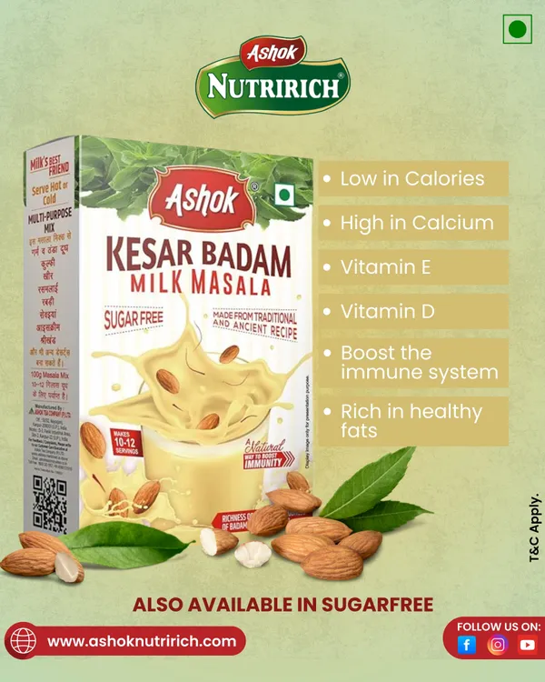 Kesar_Badam_Milk_Masala_(Sugar_Free),100G_(Available_In_Pack_Of_3_And_4)