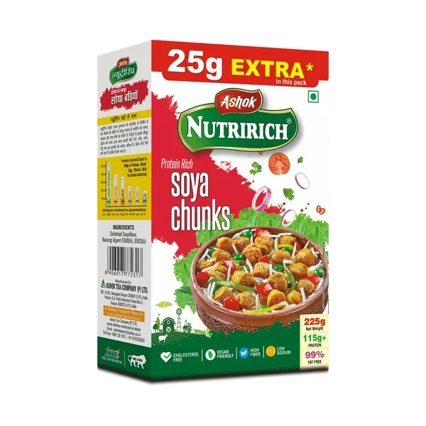 Nutririch_Soya_Chunks_Box_200_Gm(Available_In_Pack_Of_2_And_4)
