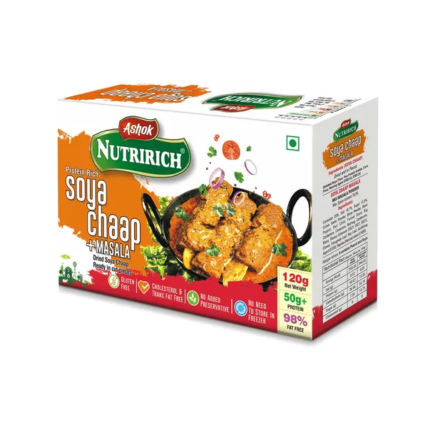 Premium_Healthy_Nutririch_Soya_Chaap_120G_(Pack_Of_2)_Zero_Maida
