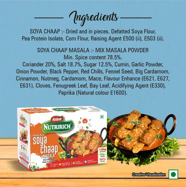 Premium_Healthy_Nutririch_Soya_Chaap_120G_(Pack_Of_2)_Zero_Maida