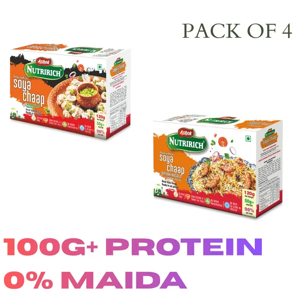 4_Pack_Biryani_Soya_Chaap__&_Malai_Soya_Chaap_Pack_4