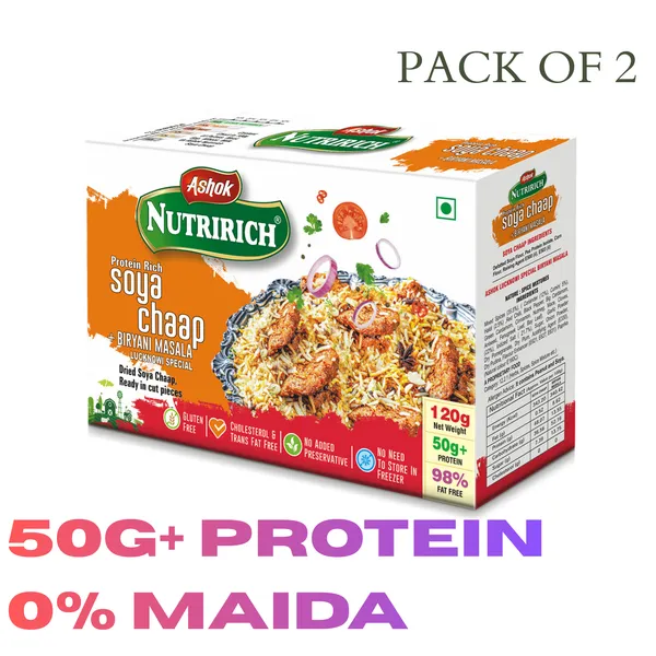 Soya_Chaap_With_Biryani_Masala_120G_(Pack_Of_2)_Zero_Maida