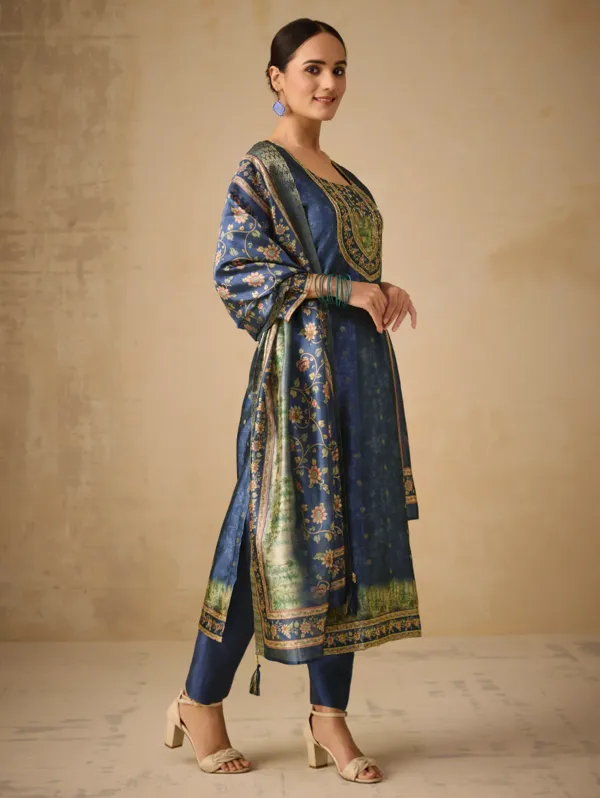 Cloud_Burst_Digitally_Printed_Jacquard_Weave_Silk_Kurta_Set_For_Women