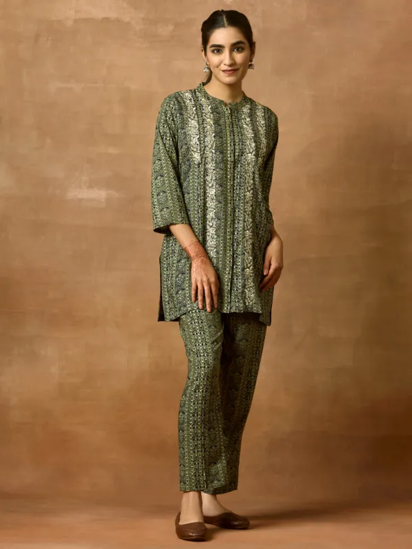 Green_Printed_Viscose_Co-Ord_Set_For_Women