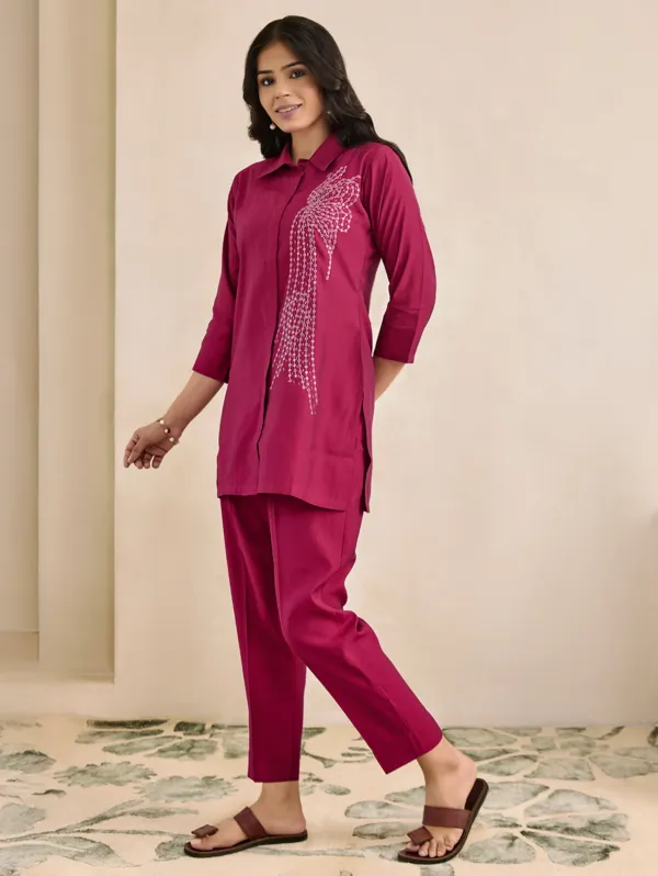 Old_Rose_Viscose_Silk_Co-Ord_Set_For_Women