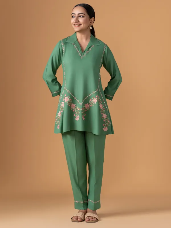 Como_Green_Viscose_Rayon_Co-Ord_Set_For_Women
