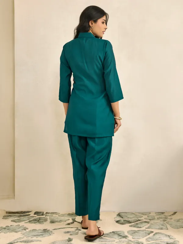 See_Green_Viscose_Silk_Co-Ord_Set_For_Women