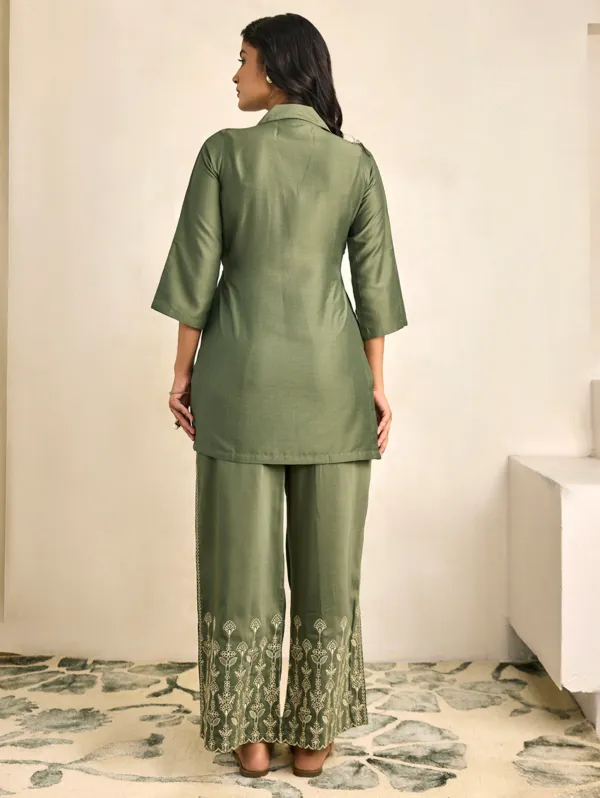 Finch_Green_Viscose_Silk_Co-Ord_Set_For_Women