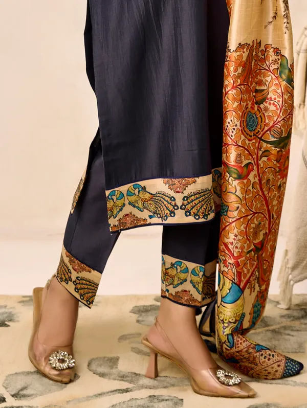 Baltic_Sea_Viscose_Silk_Kurta_Set_For_Women