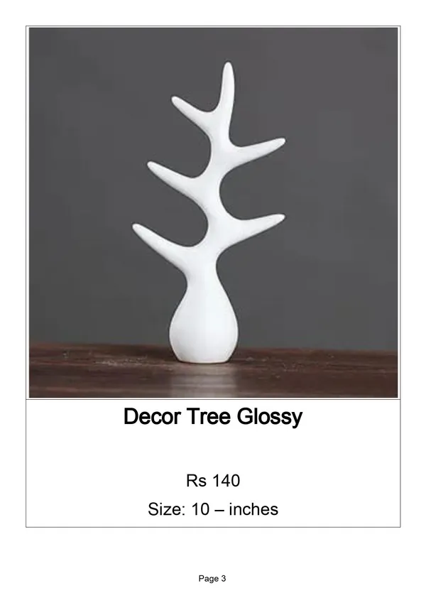 White_Ceramic_Minimalist_Branch_Shape_Glossy_Showpiece