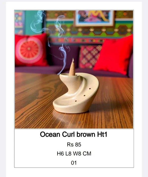 Brown_Ceramic_Zen_Wave_Incense_Holder