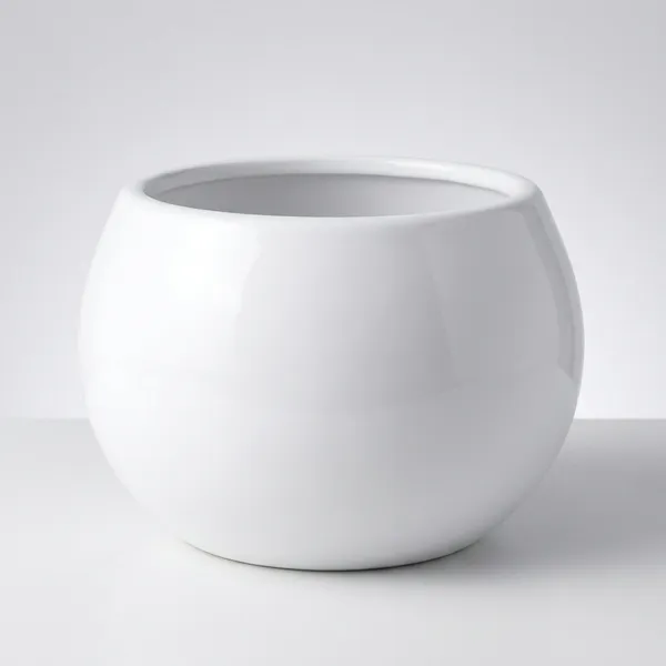 White_Ceramic_Minimalist_Glossy_Round_Planter