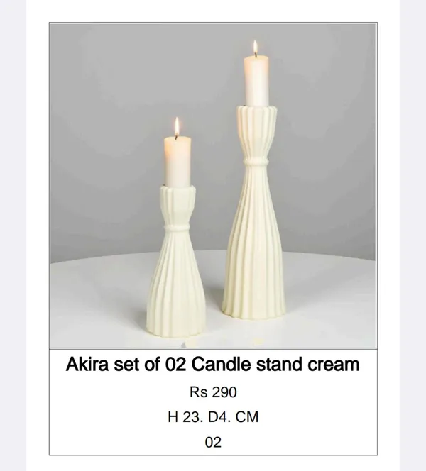 Cream_Ceramic_Classic_Fluted_Candle_Stand_Set_Of_2