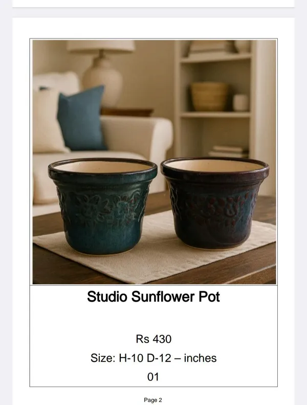 Yellow_And_Brown_Ceramic_Decorative_Sunflower_Embossed_Planter_Set_Of_2