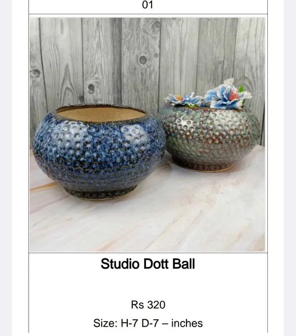 Multicolor_Ceramic_Modern_Dot_Texture_Spherical_Planter_Set_Of_2