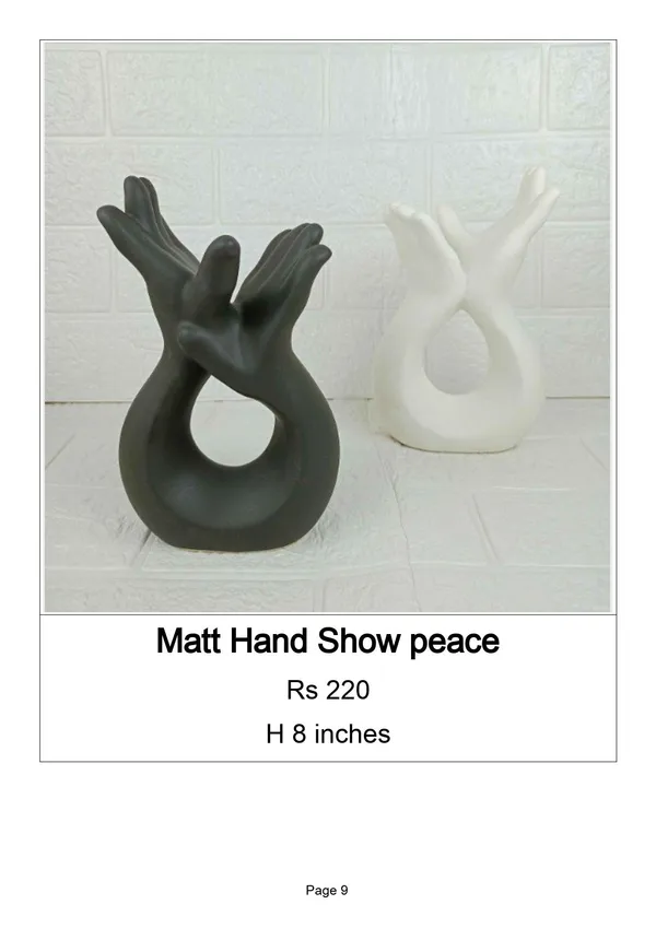 Black_And_White_Ceramic_Modern_Peace_Hand_Gesture_Sculpture_Set_Of_2