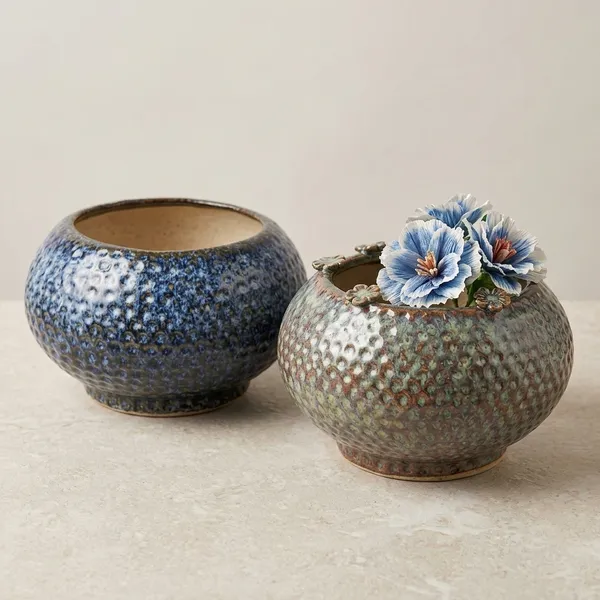 Multicolor_Ceramic_Modern_Dot_Texture_Spherical_Planter_Set_Of_2