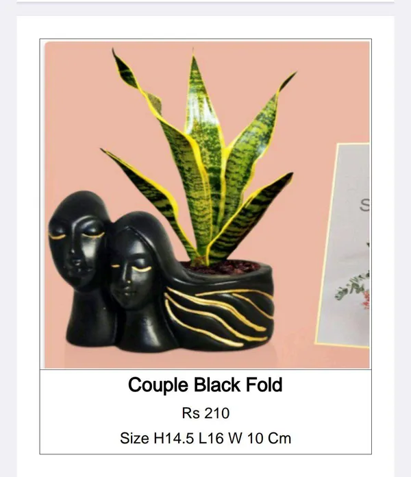 Black_And_Gold_Ceramic_Modern_Couple_Figurine_Planter