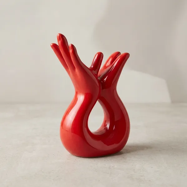 Red_Ceramic_Contemporary_Hand_Gesture_Showpiece
