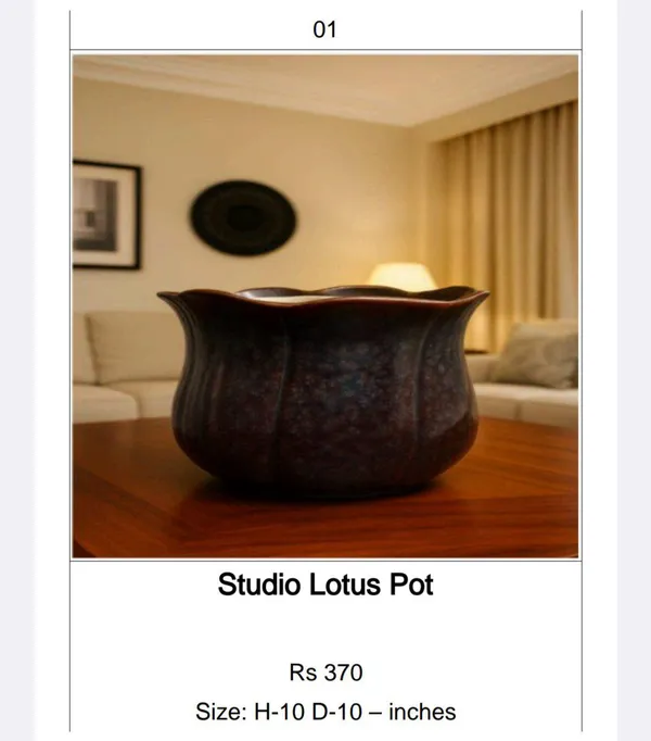 Dark_Brown_Ceramic_Studio_Lotus_Embossed_Dark_Brown_Planter