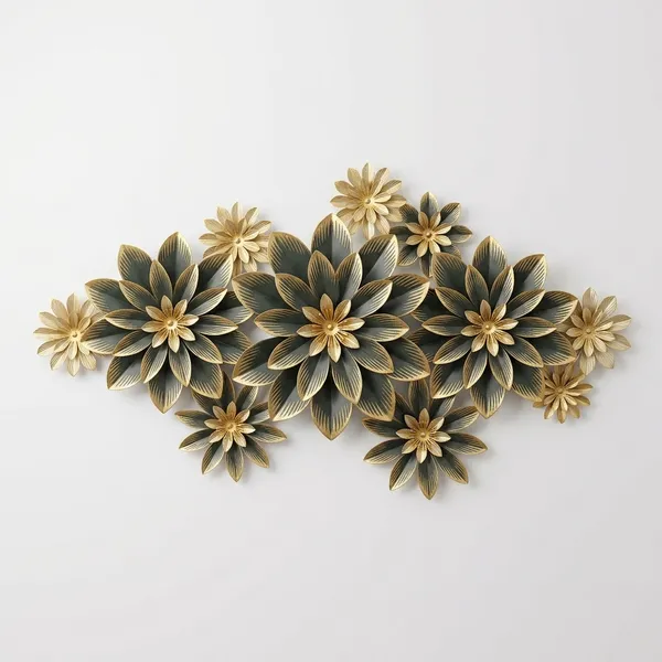 Gold_Metal_Floral_Layered_Pearl_Wall_Art