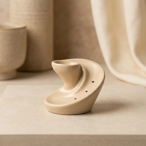 Brown_Ceramic_Zen_Wave_Incense_Holder