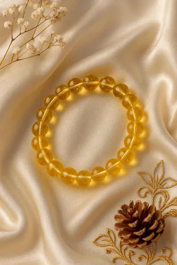 Yellow_Golden_Citrine_Beaded_Bracelet