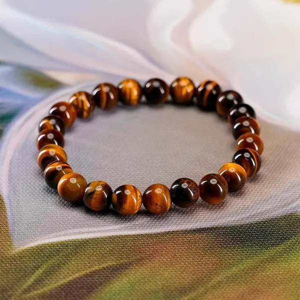Tiger's_Eye_Bracelet_for_Men_&_Women_|_Natural_Certified_Gemstone_Beads_|_Wealth,_Confidence_&_Protection_Crystal_Bracelet_|_Stretchable_Healing_Stone_Bracelet_|_8mm