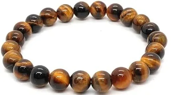 Tiger's_Eye_Bracelet_for_Men_&_Women_|_Natural_Certified_Gemstone_Beads_|_Wealth,_Confidence_&_Protection_Crystal_Bracelet_|_Stretchable_Healing_Stone_Bracelet_|_8mm