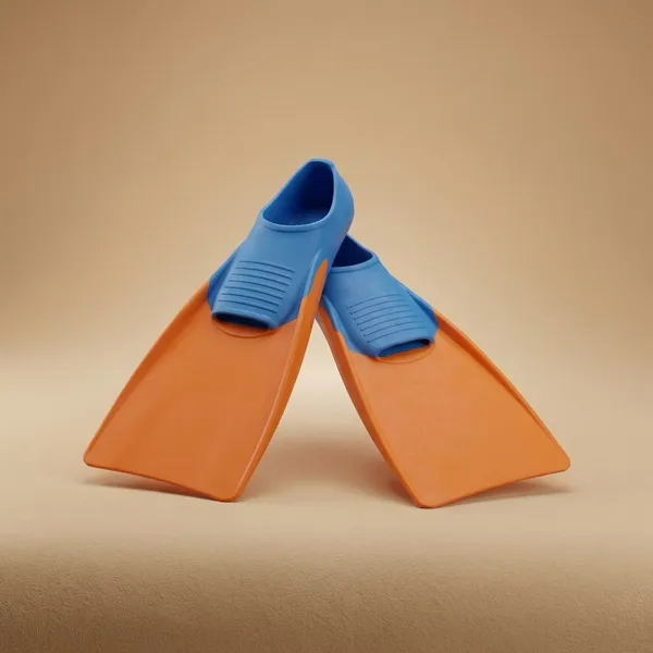 Red_And_Blue_Nylon_Eglider_Fins_For_Men_And_Women