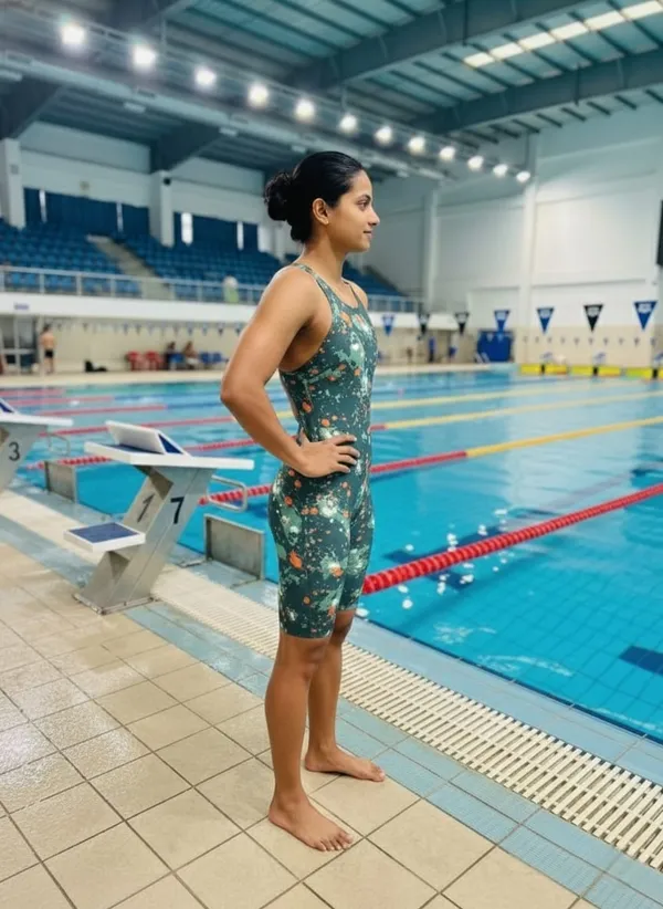 Green_Nylon_One_Piece_Printed_Swimming_Costume_For_Women