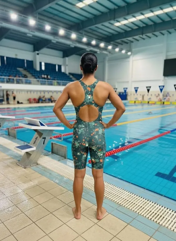 Green_Nylon_One_Piece_Printed_Swimming_Costume_For_Women