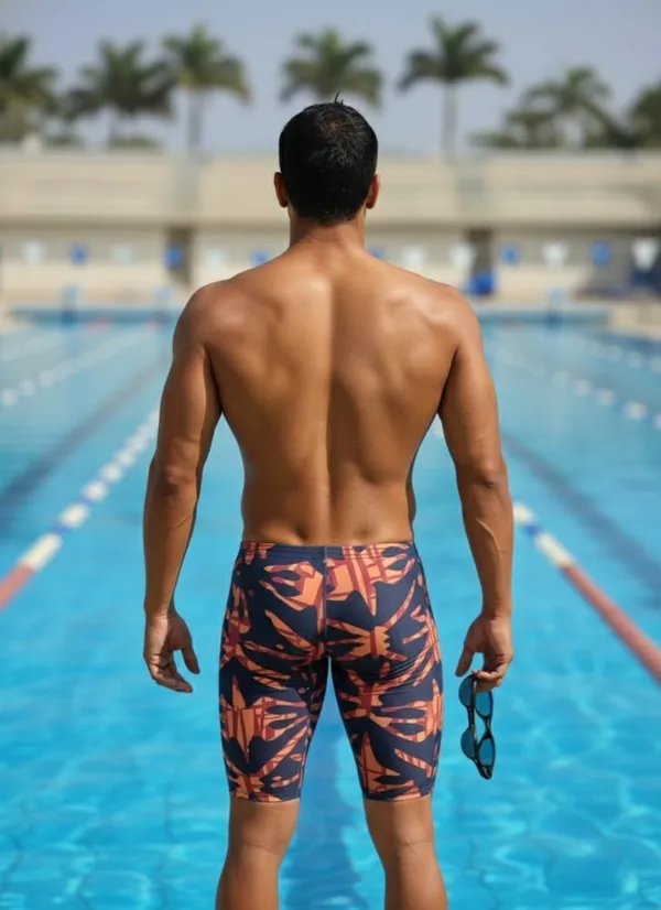 Orange_Nylon_Printed_Shorts_|Swimming_Costume_Polyspindex_For_Men