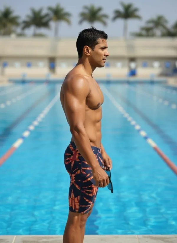 Orange_Nylon_Printed_Shorts_|Swimming_Costume_Polyspindex_For_Men
