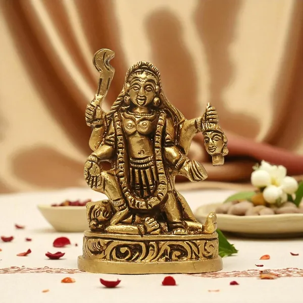 Antique_100%_Pure_Brass_Maa_Kali_Statues_Idol,_For_Temple,_Home_Office_Decor