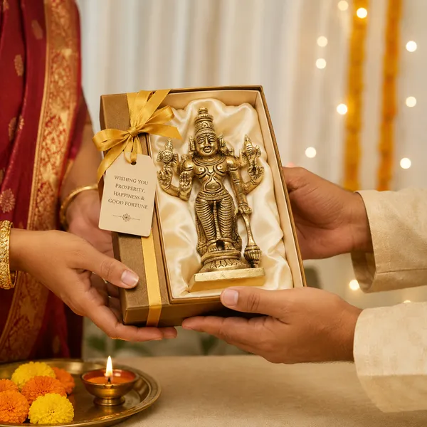 Antique_100%_Pure_Brass_Astadhatu_Lord_Bhagwan_Vishnu_Narayan_Idol_Gada_On_Lotus_Statue_For_Home_Decor,_Mandir,_Temple,_Pooja,_Gift