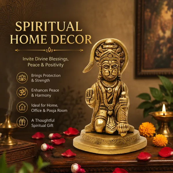 Antique_Hanuman_Murti_For_Pooja_Mandir,_Bajrangbali_Idol_For_Home,_Statue_For_House_Warming_Gift_And_Decor_For_Pooja