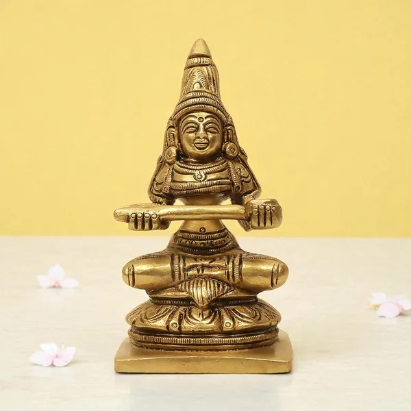 Antique_Brass_Annapurna_Devi_Murti,_Annapoorani_Statue_For_Pooja_Room,Idol_For_Home_And_Gift