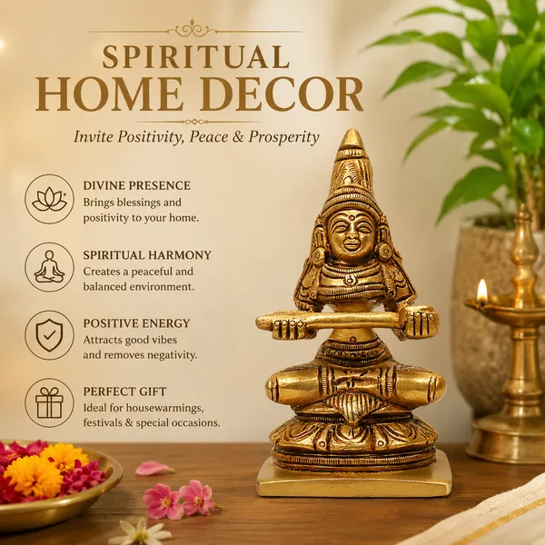 Antique_Brass_Annapurna_Devi_Murti,_Annapoorani_Statue_For_Pooja_Room,Idol_For_Home_And_Gift