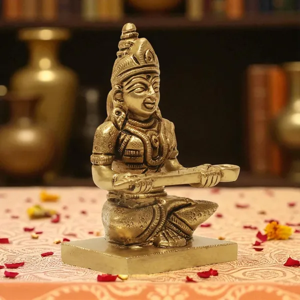 Antique_Brass_Annapurna_Devi_Murti_Statue_For_Pooja_Room,Idol_For_Home_And_Gift