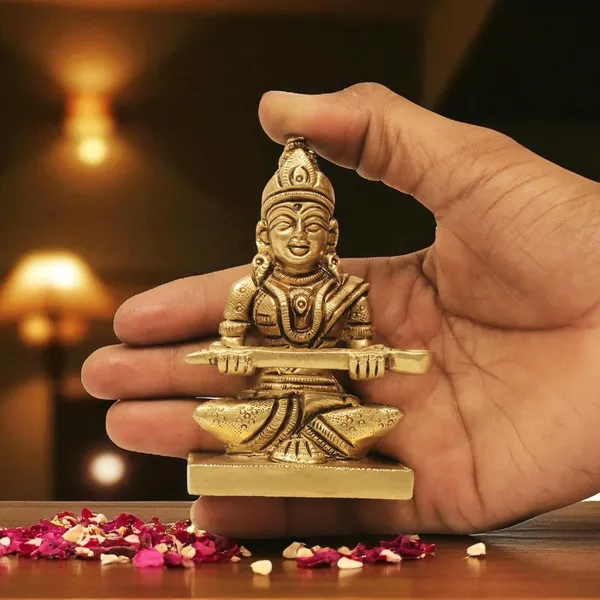 Antique_Brass_Annapurna_Devi_Murti_Statue_For_Pooja_Room,Idol_For_Home_And_Gift