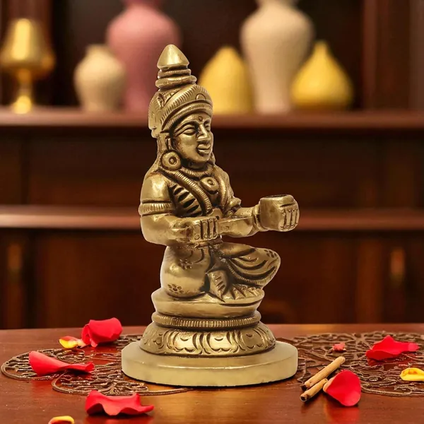 Antique_Brass_Annapurna_Devi_Murti,_Annapoorani_Statue_For_Pooja_Room,Idol_For_Home_And_Gift