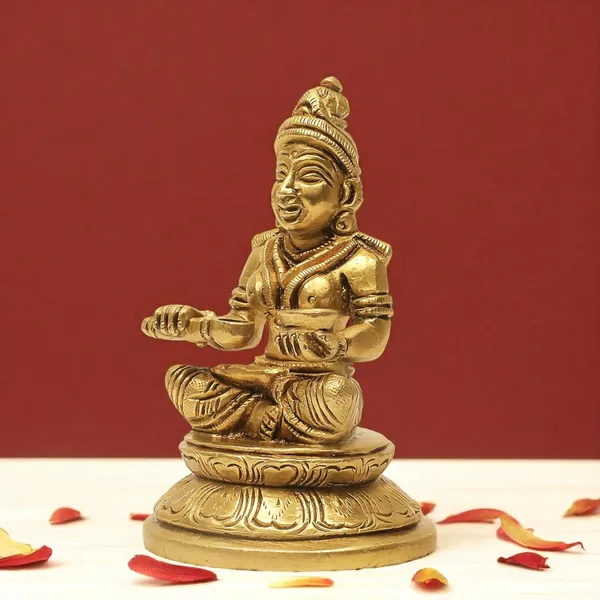 Antique_Brass_Annapurna_Devi_Murti_Statue_For_Pooja_Room,Idol_For_Home_And_Gift
