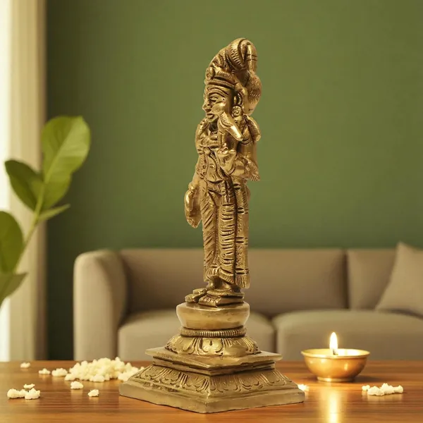 Antique_Andal_And_GodaDevi__Brass_Idol,_Andal_Devi_Murti_Statue_For_Pooja