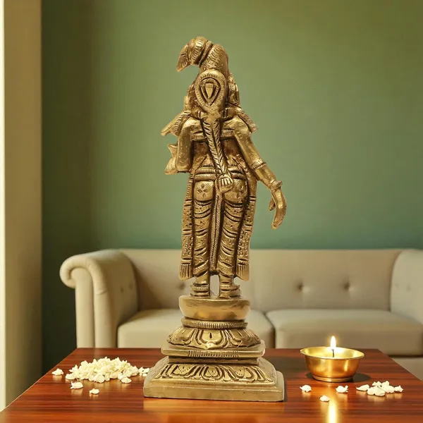 Antique_Andal_And_GodaDevi__Brass_Idol,_Andal_Devi_Murti_Statue_For_Pooja